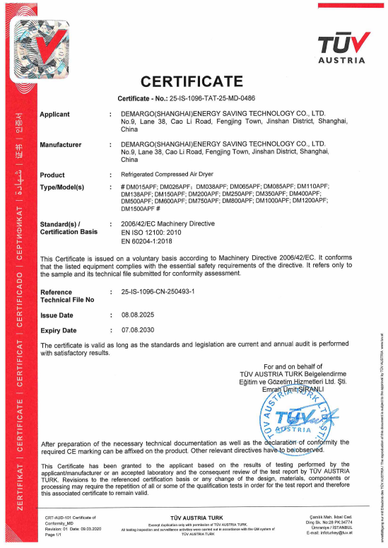 CE Certificate 3
