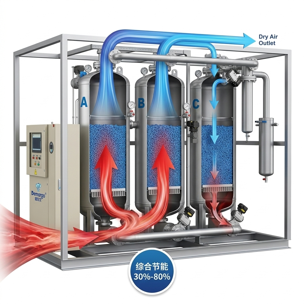 Non-standard Custom Three-Tower Desiccant Dryer