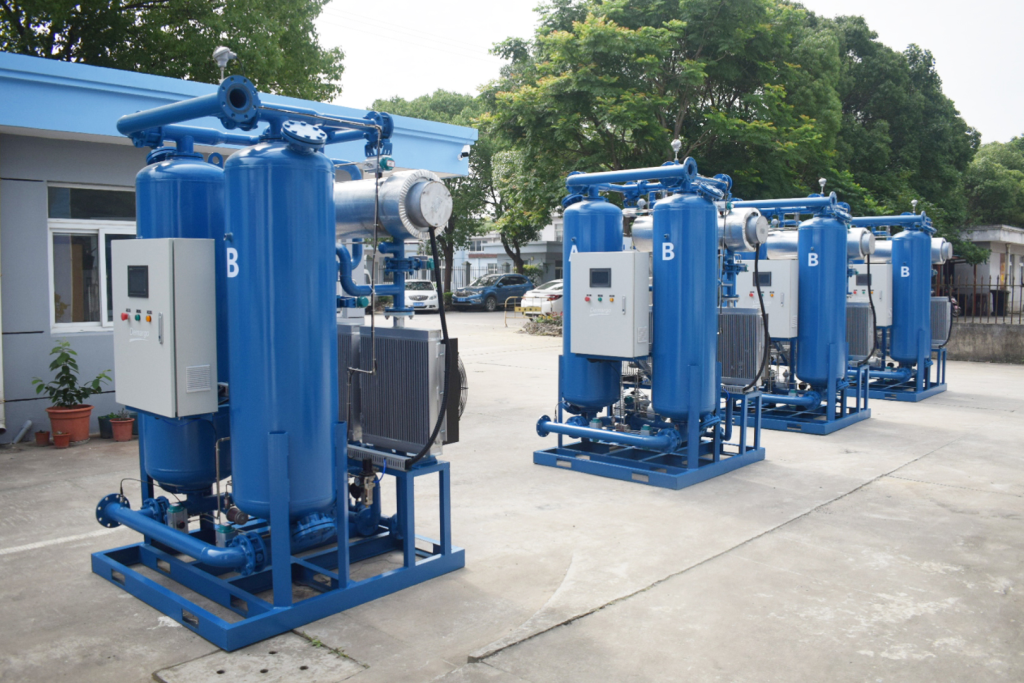 Secador con calentamiento por soplador (cero consumo de aire)